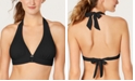 Michael Kors Logo-Ring Halter Bikini Top, Created for Macy's
